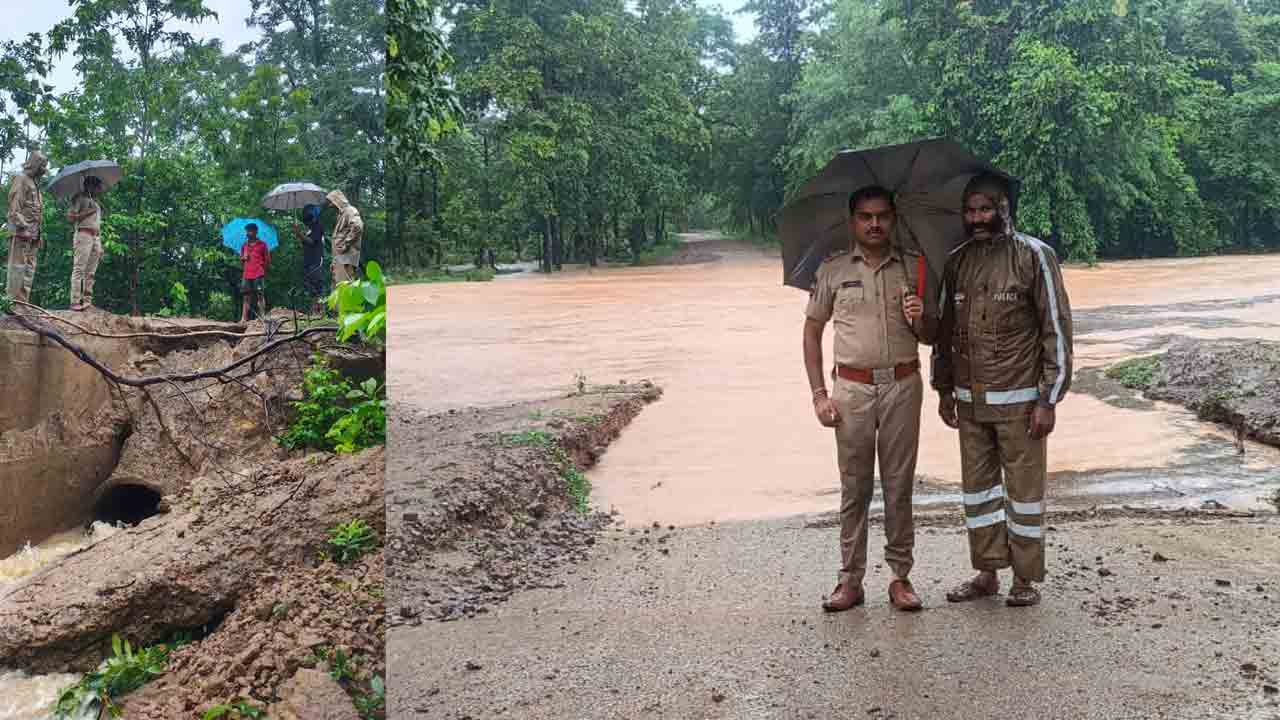 Kotapally | కోటపల్లి మండలంలో భారీ వర్షం..  ప్రజలు అప్రమత్తంగా ఉండాలన్న పోలీసులు
