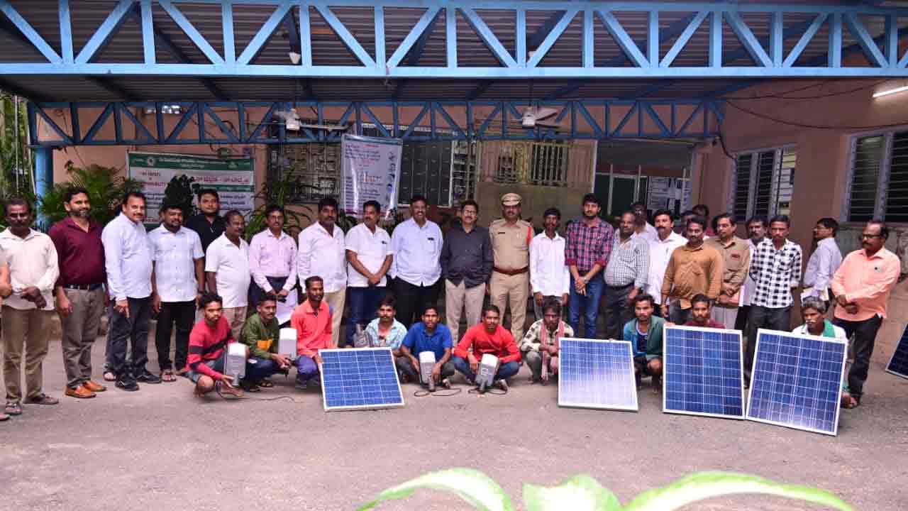 Singareni | సింగరేణి సౌజన్యంతో గుత్తి కోయ గుడాలలో ఎల్ఈడీ లైట్లు ఏర్పాటు