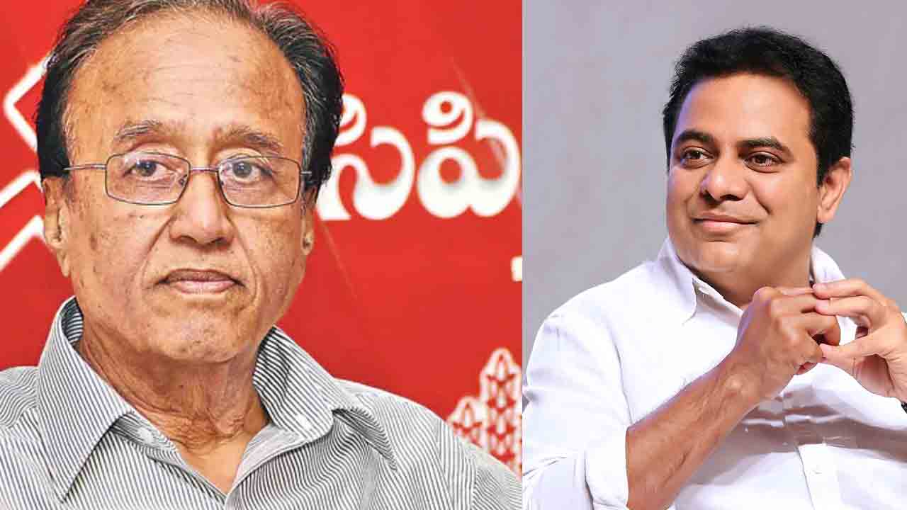 KTR | రేపు సుధాకర్ రెడ్డి భౌతికకాయానికి నివాళులు అర్పించనున్న కేటీఆర్‌