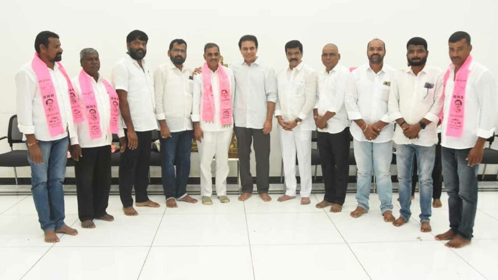 brs working president ktr meets with banswada constituency