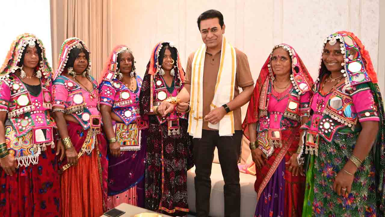 KTR | కేటీఆర్‌కు రాఖీ కట్టిన లగచర్ల ఆడబిడ్డ జ్యోతి