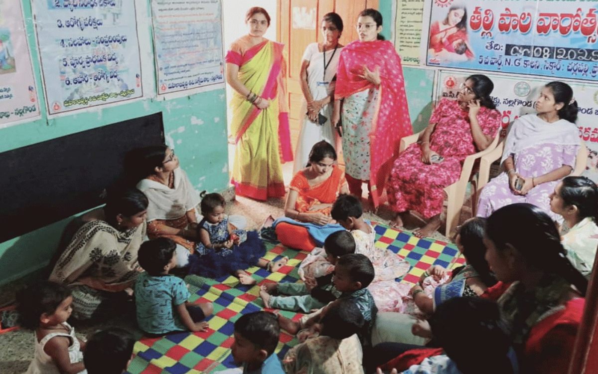 Nalgonda : న‌ల్ల‌గొండ ప‌ట్ట‌ణంలో తల్లిపాల ప్రాముఖ్యతపై అవగాహన