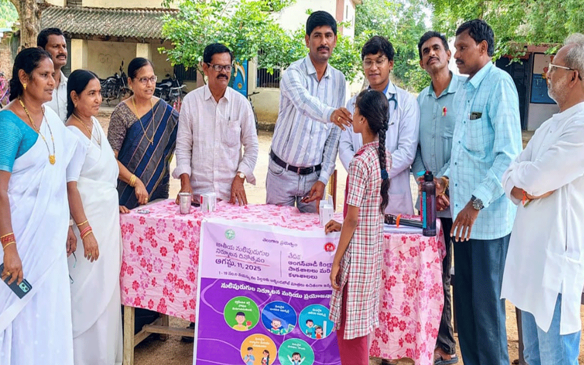 Penpahad : ‘పిల్లల్లో నులి పురుగుల నివారణకు ఆల్బండజోల్ మాత్రలు వేయాలి’