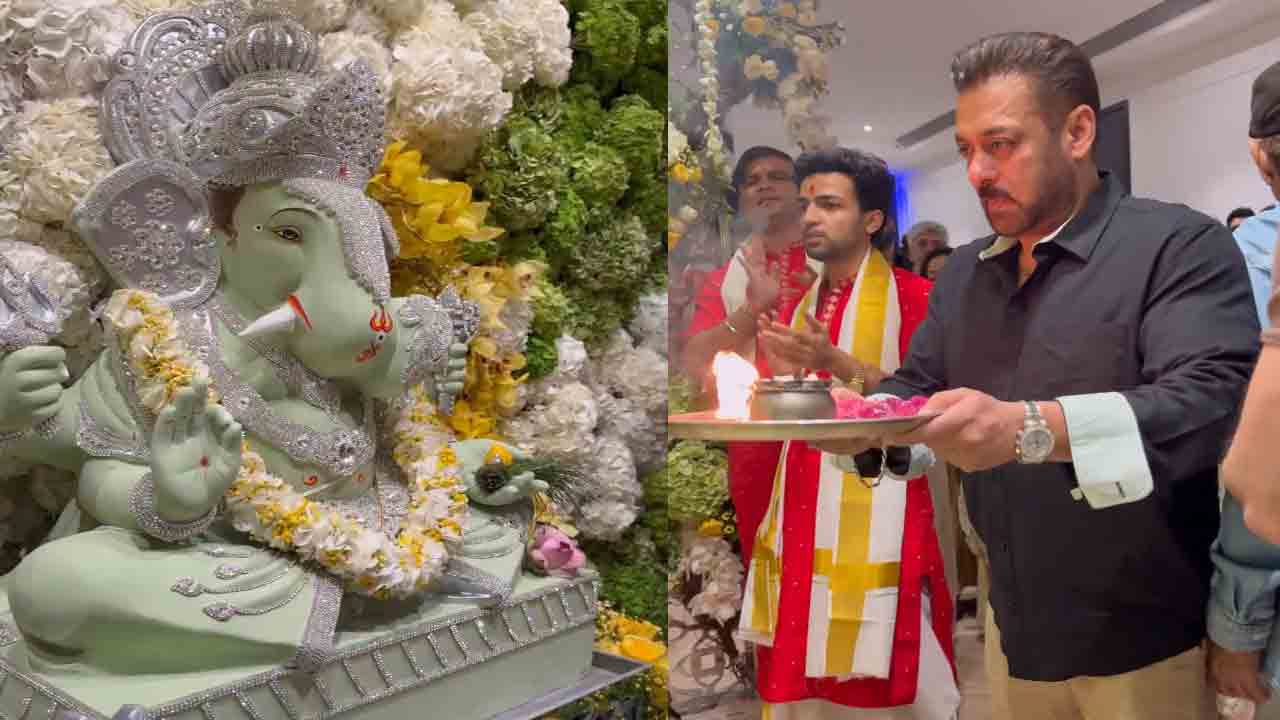 Salman Khan | గ‌ణ‌ప‌తి పూజ‌లో స‌ల్మాన్ ఖాన్.. వీడియో వైర‌ల్