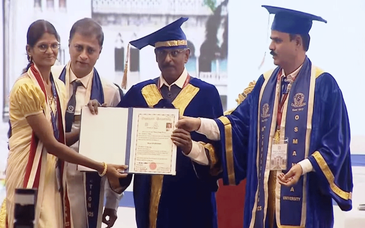 Khammam Rural : ర‌సాయ‌న‌శాస్త్రంలో మట్టా శైలజ కుమారికి ఓయూ డాక్ట‌రేట్‌