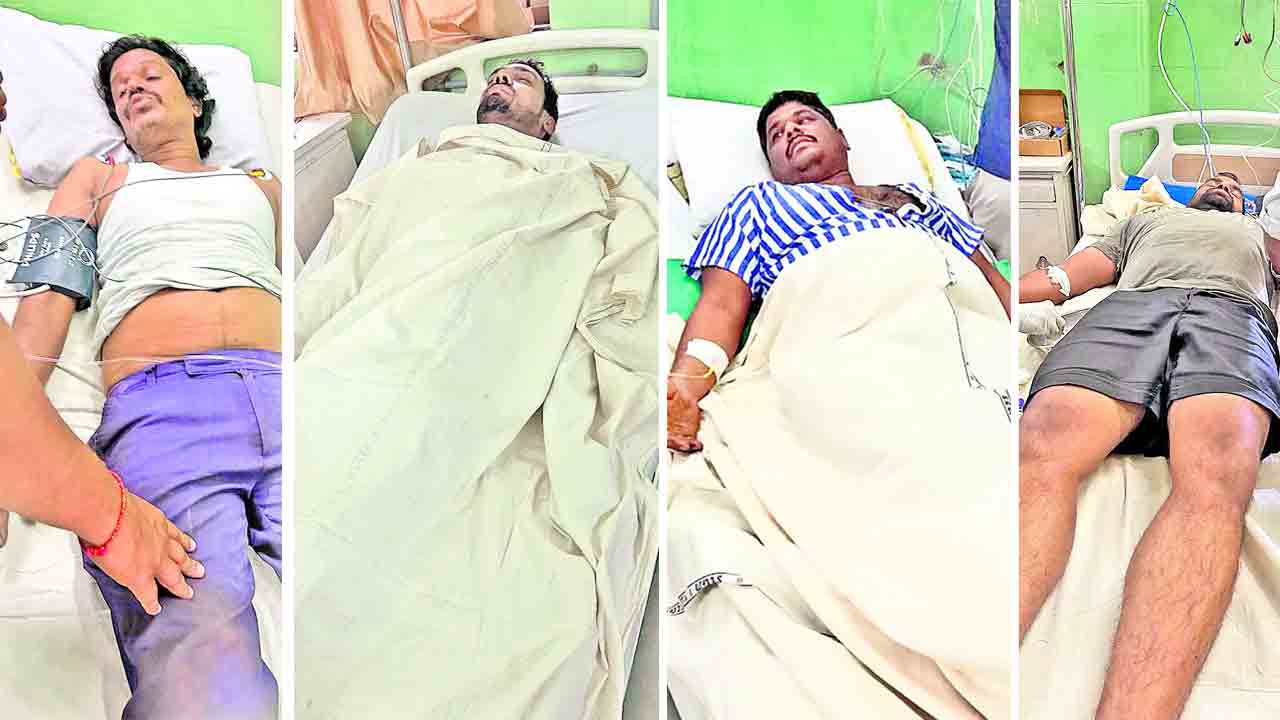 భూగర్భ గనిలో బొగ్గుకు నిప్పు