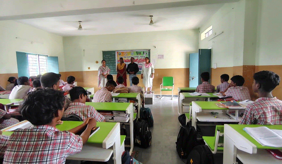 Awareness seminar | నందిమేడారంలో బాలల పరిరక్షణ పై అవగాహన సదస్సు