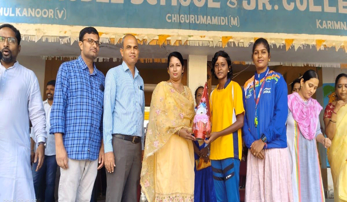 state-level Kabaddi competitions | రాష్ట్రస్థాయి కబడ్డీ పోటీలకు మోడల్ స్కూల్ విద్యార్థినిల ఎంపిక