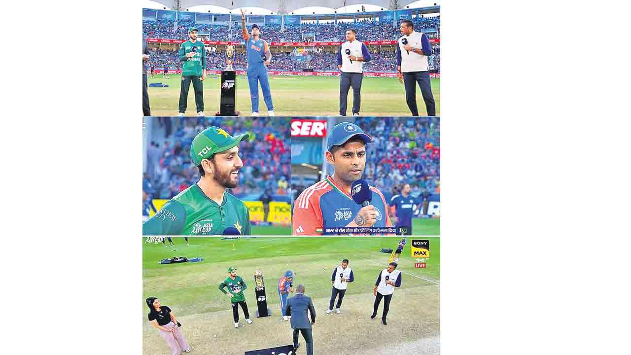 కెప్టెన్లు వేర్వేరు వ్యాఖ్యాతలతో..