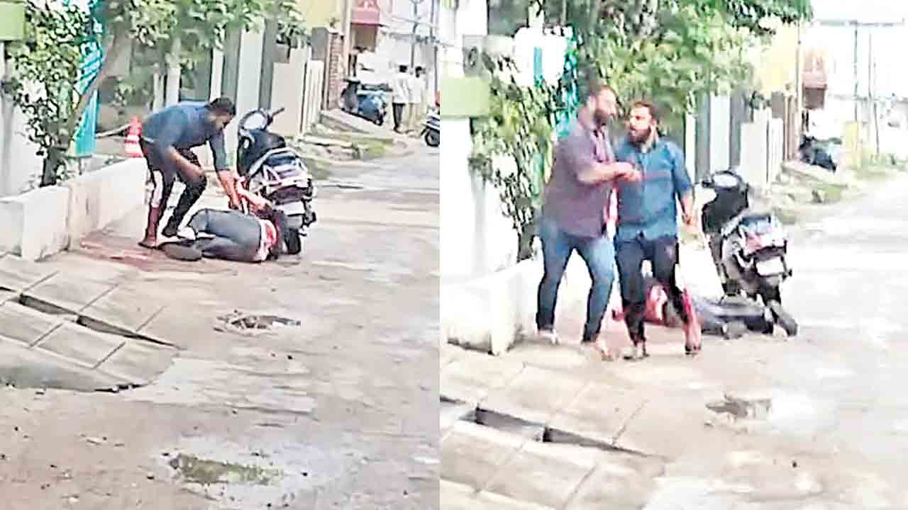 నట్టనడి సిటీలో హత్య.. జనమంతా చూస్తుండగానే రియల్టర్‌ను పొడిచి చంపిన రౌడీషీటర్లు