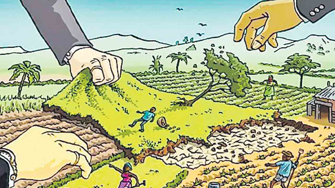 ప్రైవేటు జాగ.. పెద్దల పాగా.. కీసరలో 50 కోట్ల విలువైన భూమిపై కాంగ్రెస్‌ నేతల కన్ను