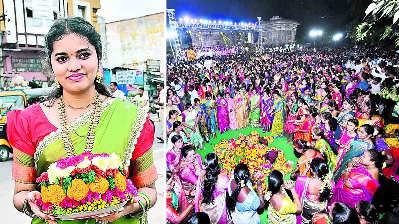 అంబరాన్నంటిన ఎంగిలి పూల సంబురం