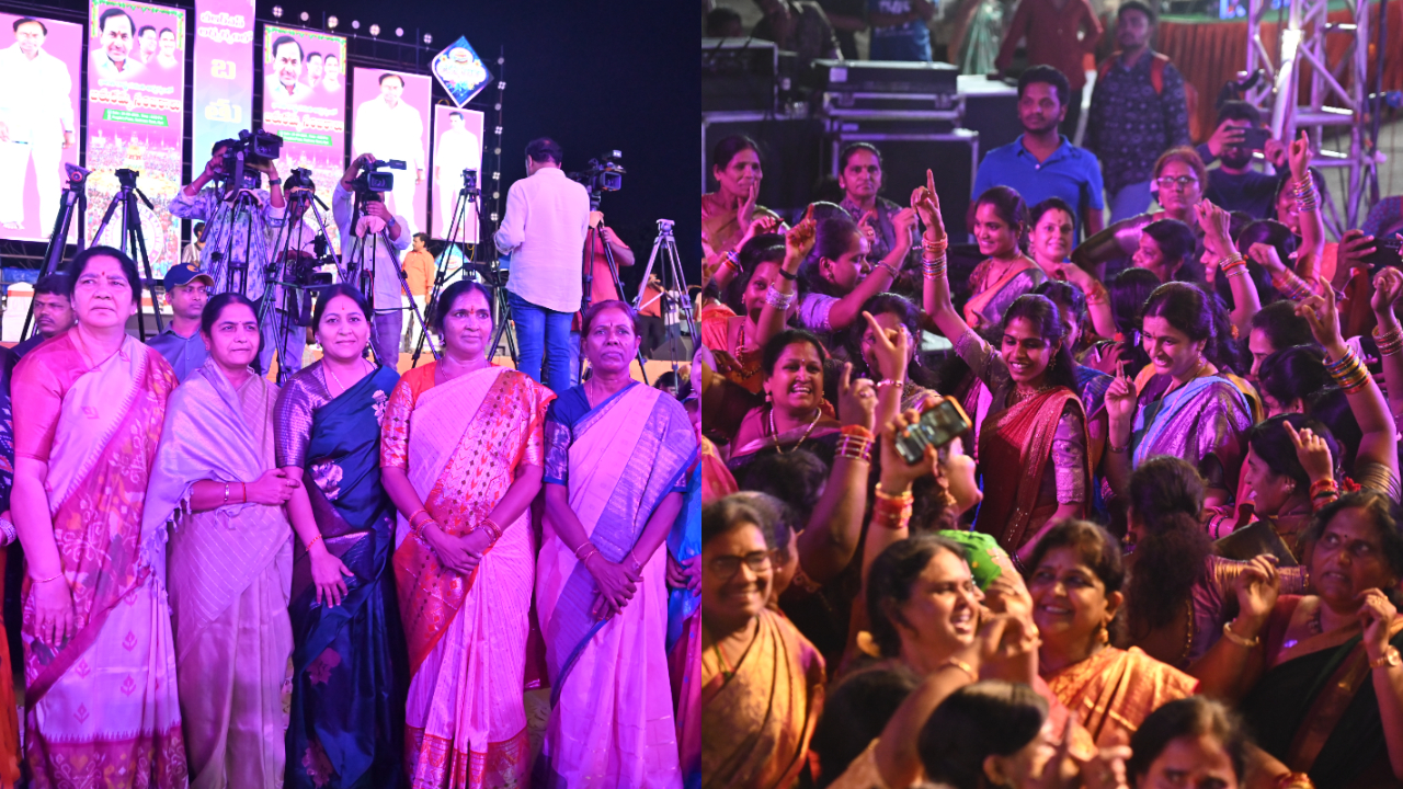 పీపుల్స్‌ప్లాజాలో బీఆరెస్‌ బతుకమ్మ సంబురాలు… ఫొటోగ్యాలరీ