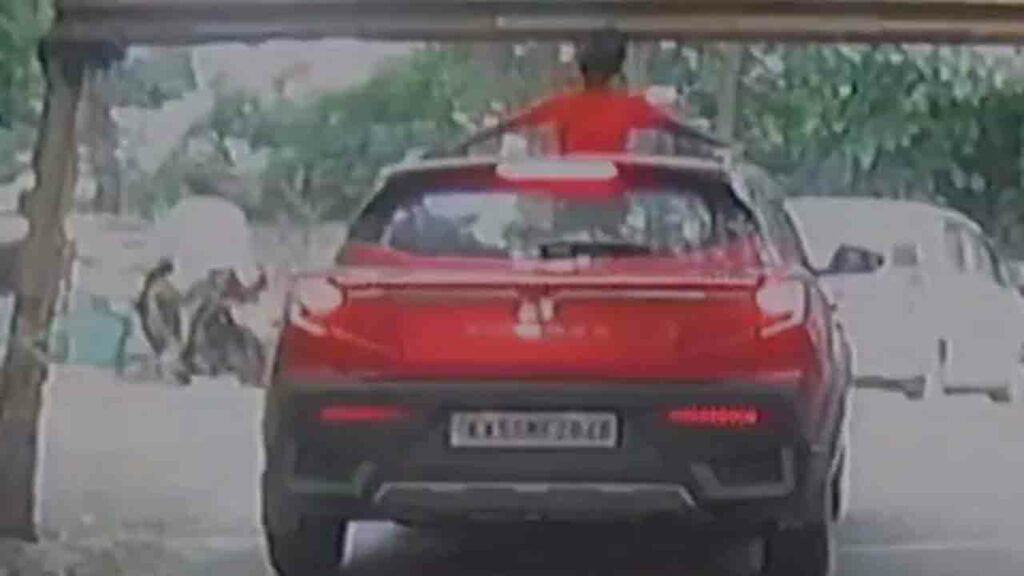 Boy, Standing Through Car S