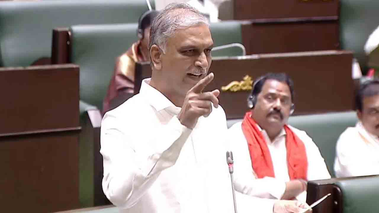 ఒక్కడిని ఎదుర్కొనేందుకు ఏడుగురు.. హరీశ్‌ ప్రసంగానికి 30 సార్లు సీఎం, మంత్రులు అడ్డంకులు