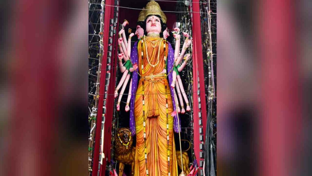 Clay Durgamatha Idol