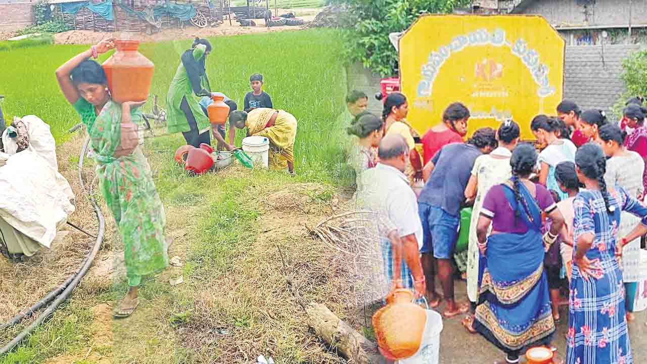 ఓ వైపు వృథా ..మరో వైపు వ్యథ