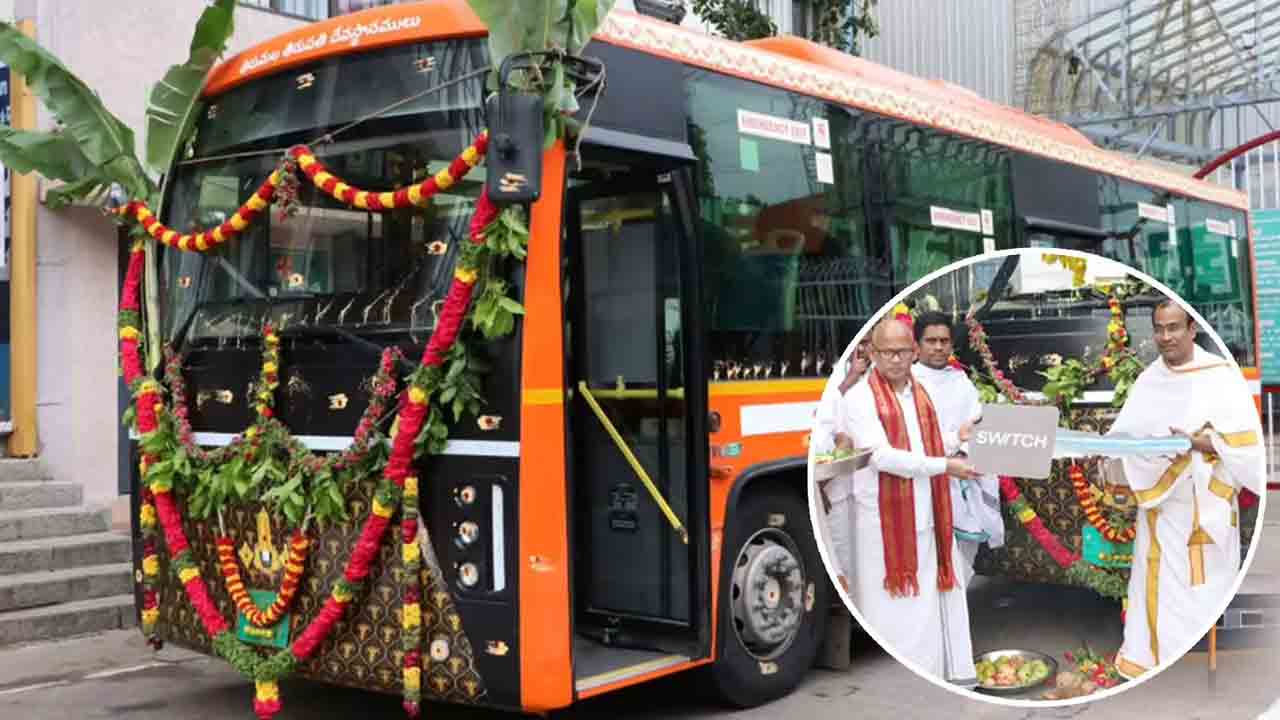 టీటీడీకి ఎలక్ట్రిక్ బస్సు విరాళం