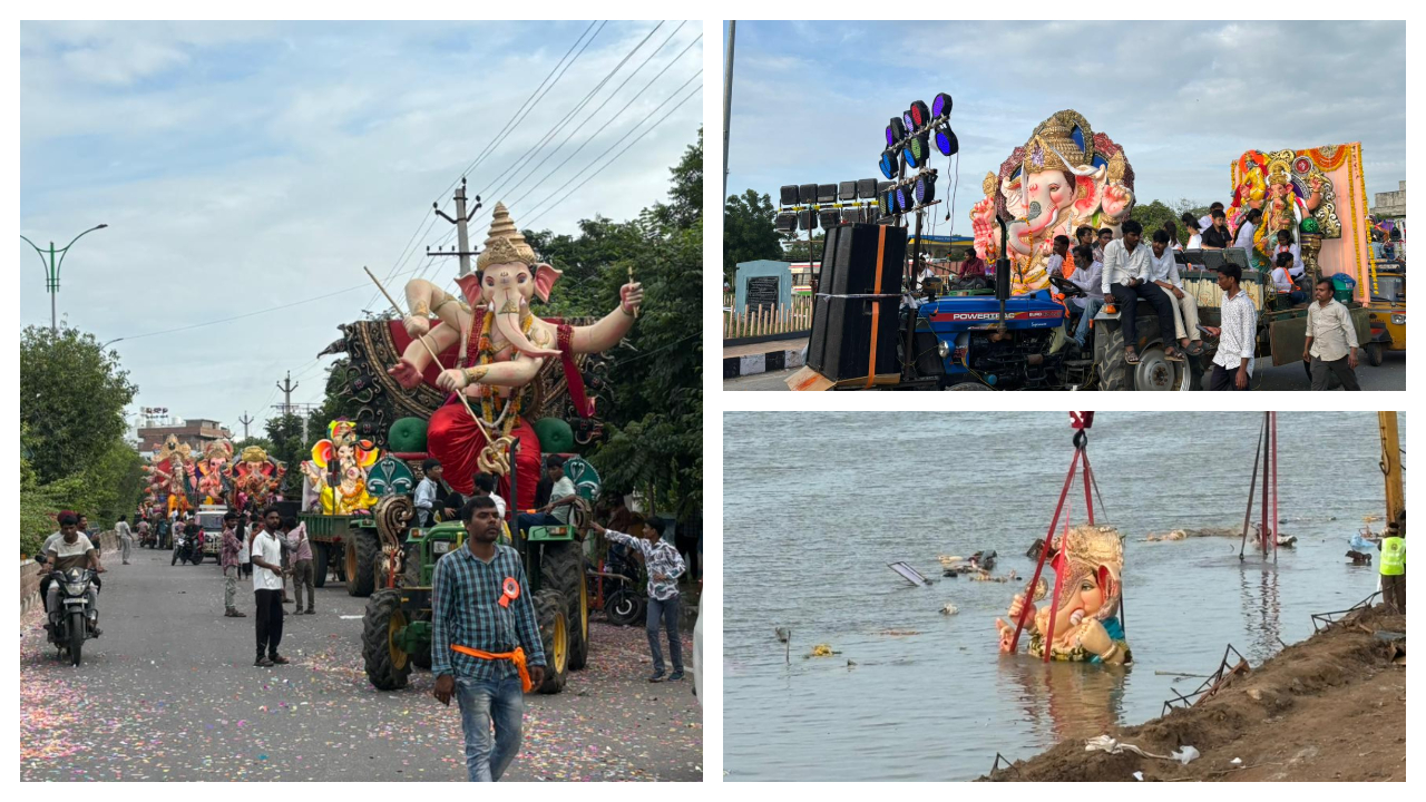 Ganesh Nimajjanam | సిరిసిల్ల‌లో రెండోరోజు కొన‌సాగిన గ‌ణేశ్ నిమ‌జ్జ‌నం.. Photos