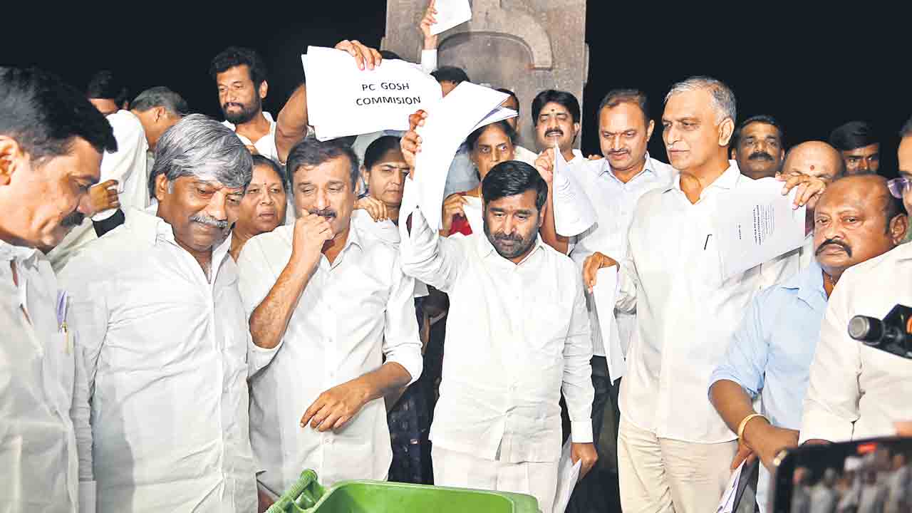 రాజకీయ కక్షతోనే కమిషన్‌ రిపోర్టు.. కాంగ్రెస్‌ది బురద రాజకీయం