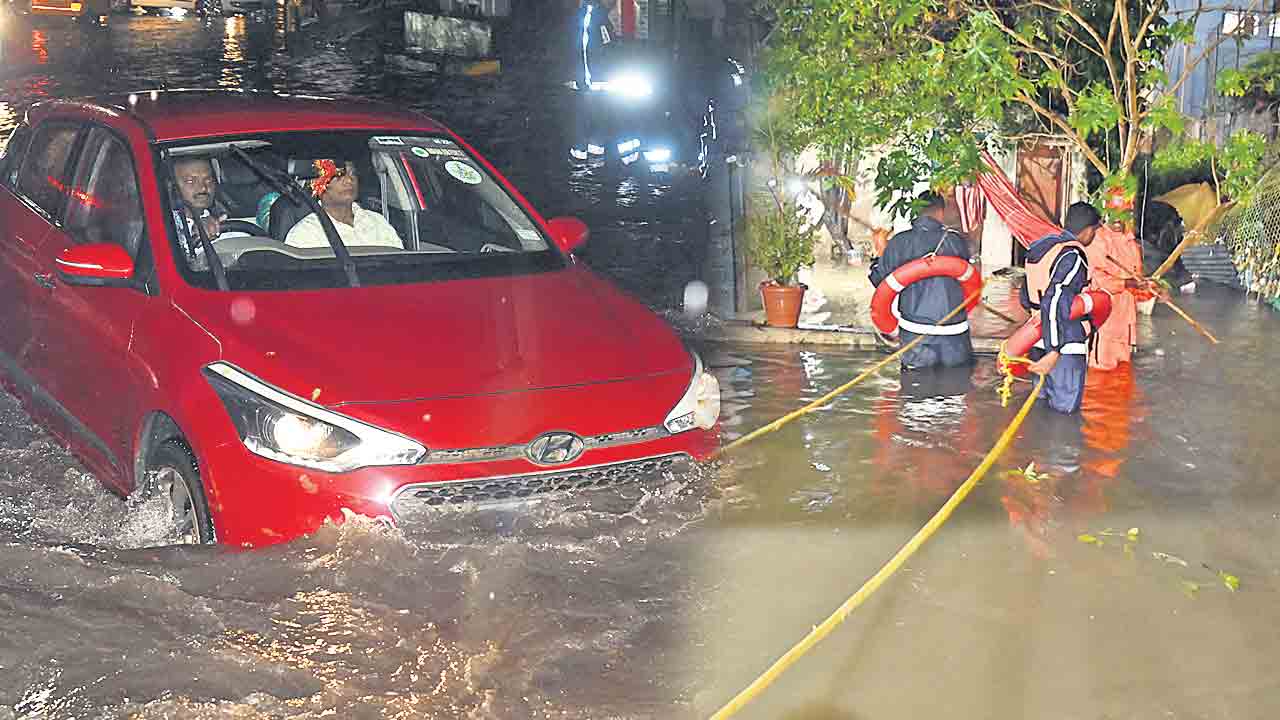 హైదరాబాద్‌లో దంచికొట్టిన వాన.. నాలాలో పడి ముగ్గురు గల్లంతు