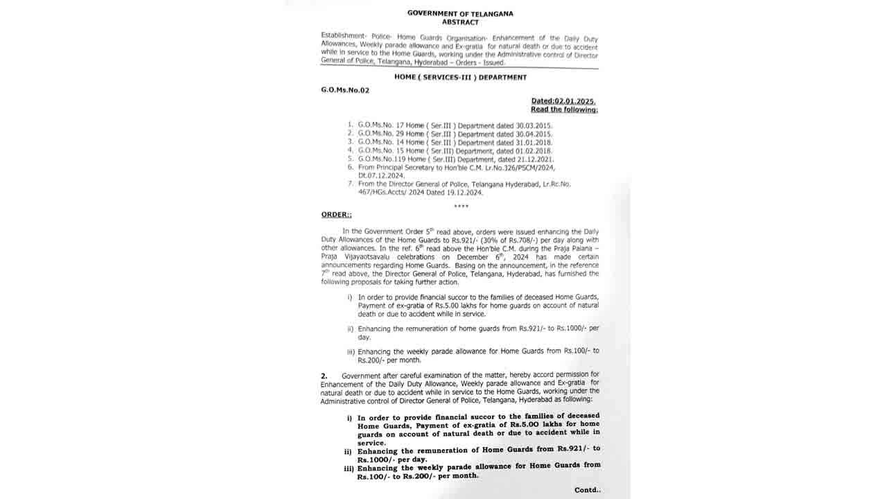 Home Guards, Govt Job