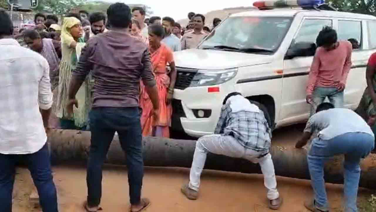 AP Home Minister | ఏపీ హోంమంత్రి కాన్వాయ్‌ను అడ్డుకున్న మత్స్యకారులు..ఉద్రిక్తత