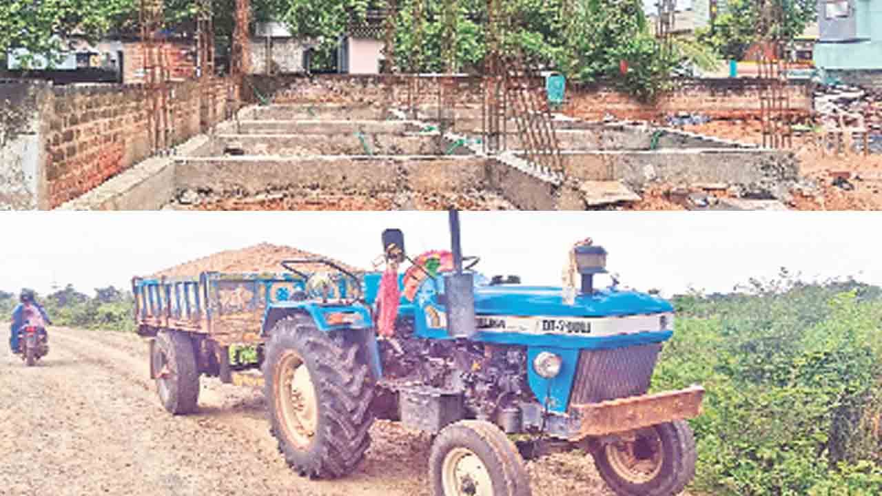 ఇందిరమ్మ ఇంటికి.. ఇసుక భారం