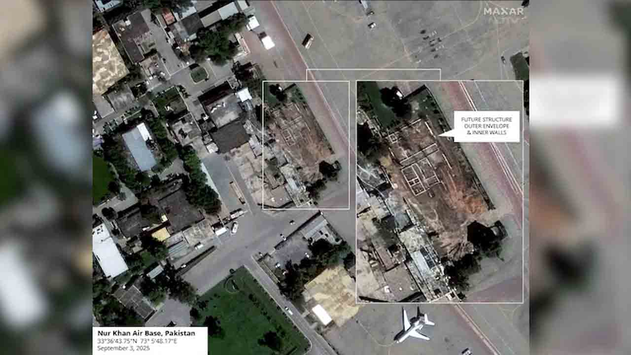 Nur Khan Base | భారత్‌ దాడిలో దెబ్బతిన్న నూర్‌ఖాన్‌బేస్‌లో పునర్నిర్మాణ పనులు చేపడుతున్న పాక్‌
