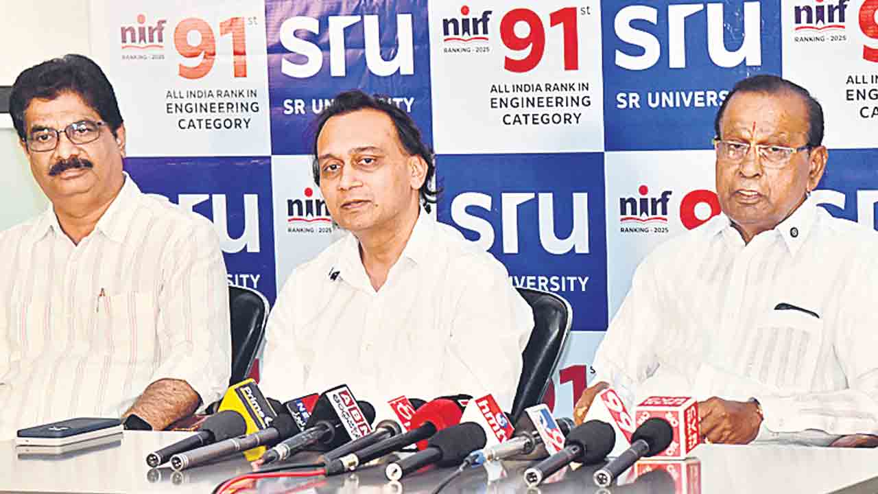 ఎస్సార్‌ యూనివర్సిటీకి 91వ ర్యాంకు