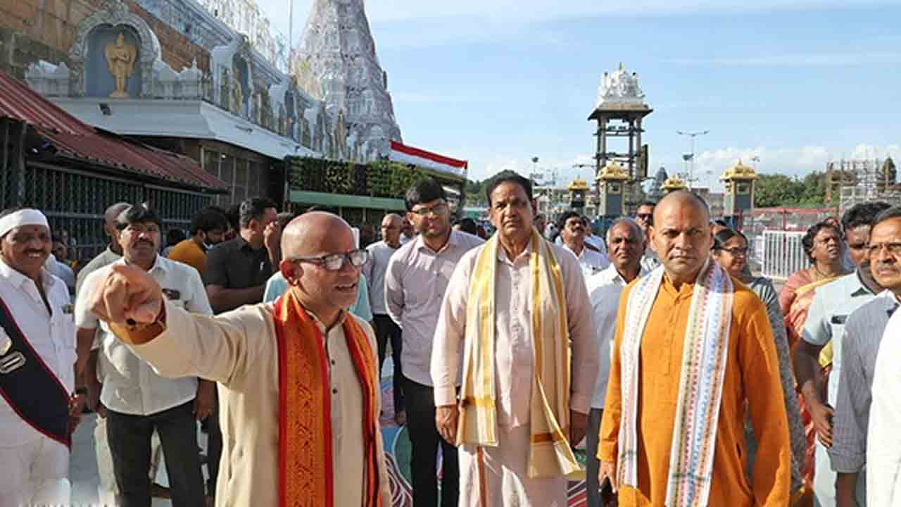 Brahmotsavam | శ్రీవారి బ్రహ్మోత్సవాలకు అంగరంగవైభవంగా ఏర్పాట్లు : టీటీడీ చైర్మన్ బీఆర్ నాయుడు