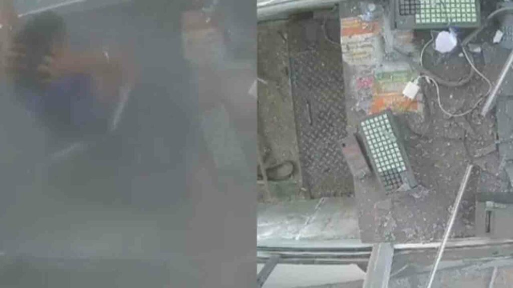 Truck's Tyre Bursts At Toll