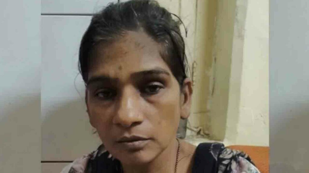 Woman Thrashes Her Children