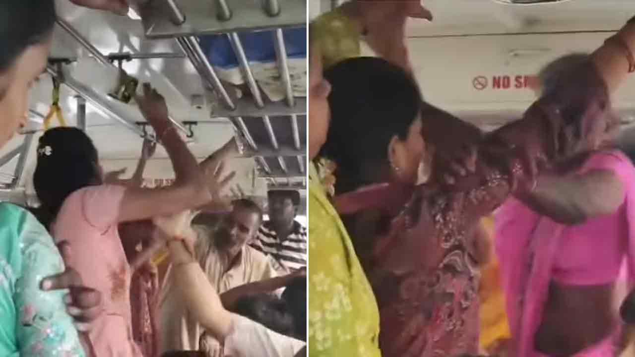 Free Bus Effect | పిచ్చిపిచ్చిగా మాట్లాడితే మొహం పచ్చడవుద్ది.. ఫ్రీ బస్ ఎఫెక్ట్తో కొట్టుకున్న మహిళలు