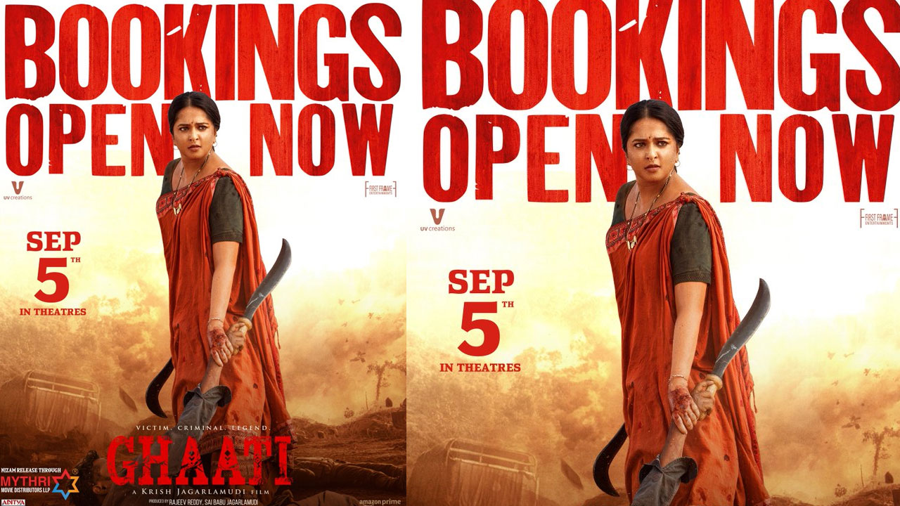 Ghaati | ఘాటి అడ్వాన్స్ బుకింగ్స్ అదుర్స్.. హాట్ కేకుల్లా అమ్ముడ‌వుతున్న టిక్కెట్స్