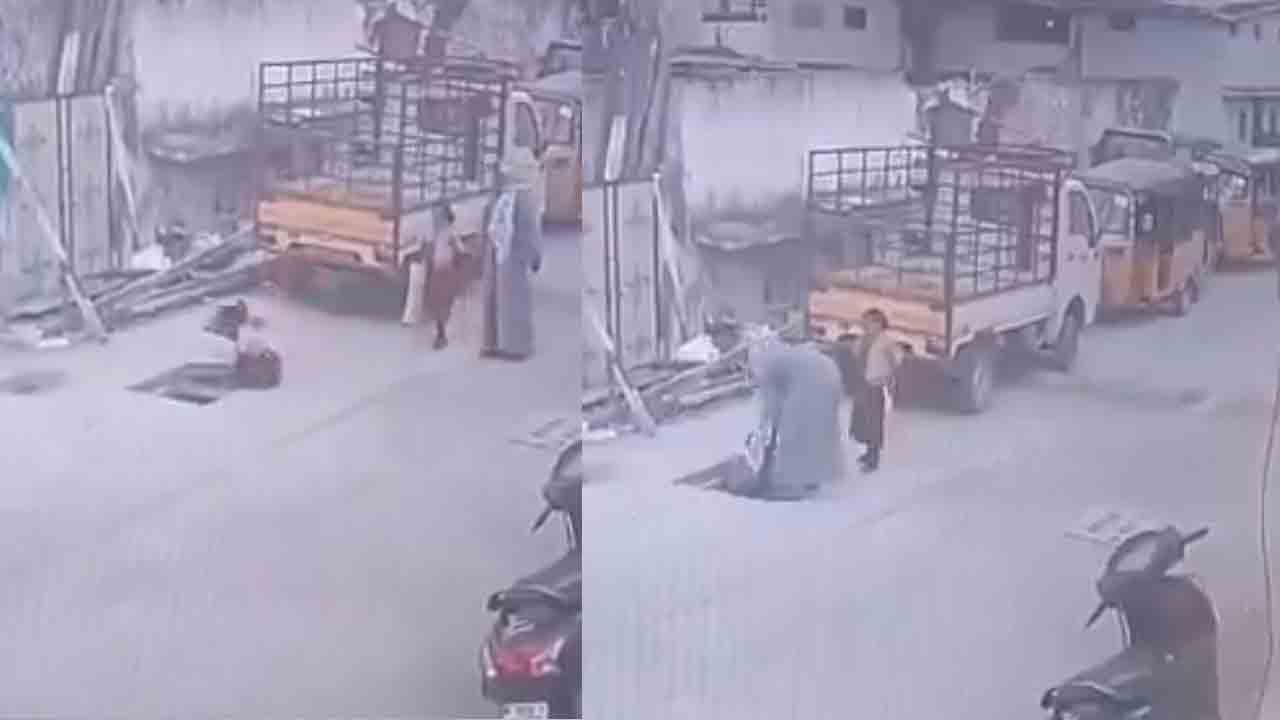 Manhole | తెరచి ఉన్న మ్యాన్‌హోల్‌.. పాఠశాలకు వెళ్తూ డ్రైనేజీలో పడిపోయిన ఆరేండ్ల బాలిక.. వీడియో