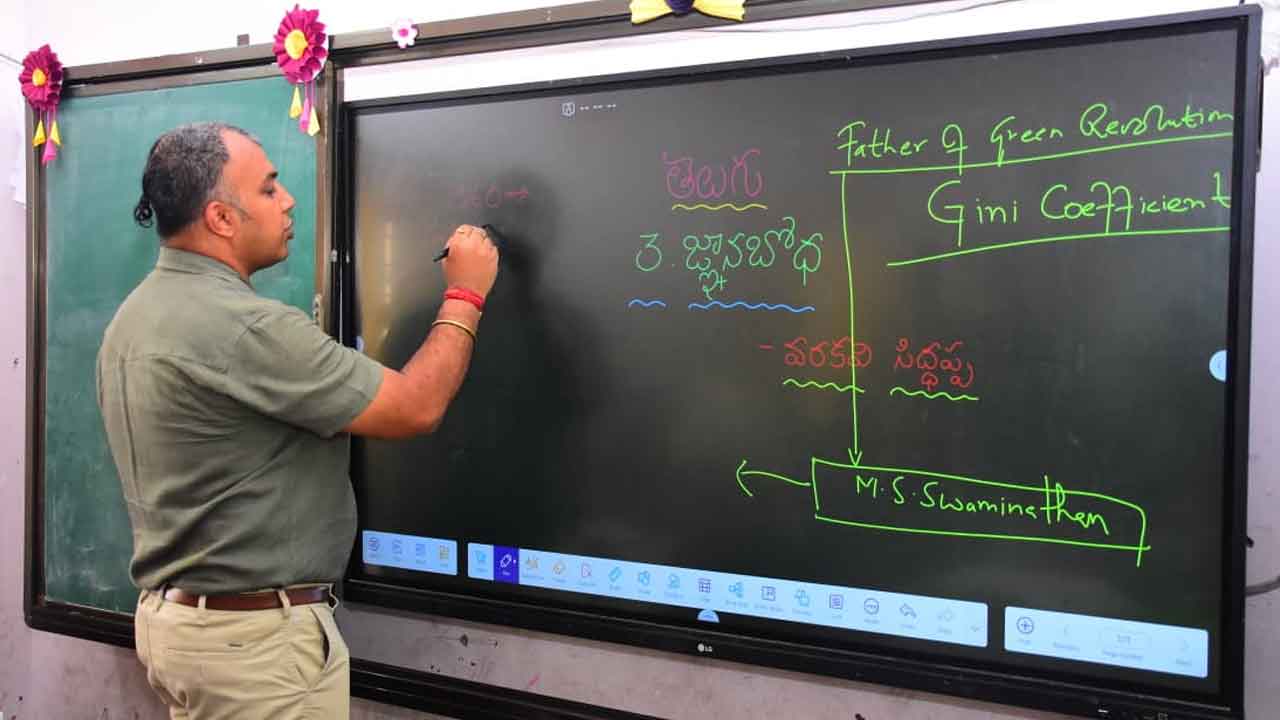 Collector Sandeep Kumar Jha | తంగళ్లపల్లి కేజీబీవీలో కలెక్టర్ సందీప్ కుమార్ ఝా ఆకస్మిక తనిఖీ