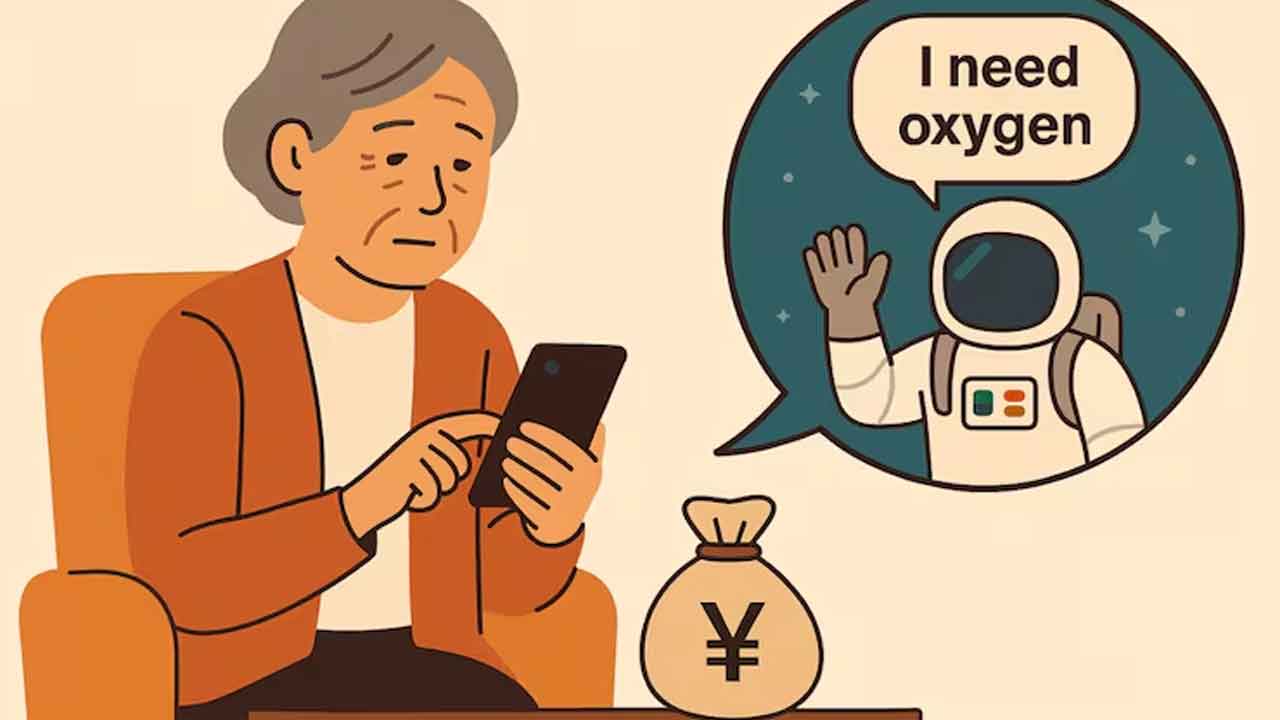 అంతరిక్షంలో చిక్కుకున్నానని 6 లక్షలు కాజేశాడు!