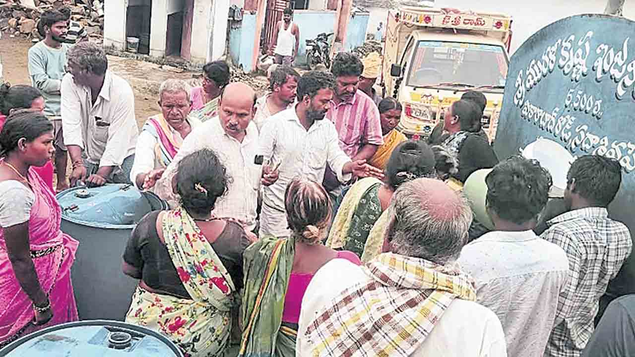 దాహం.. దాహం.. మున్నూరు సోమారం, రుద్రారంలో తాగునీటి కష్టాలు