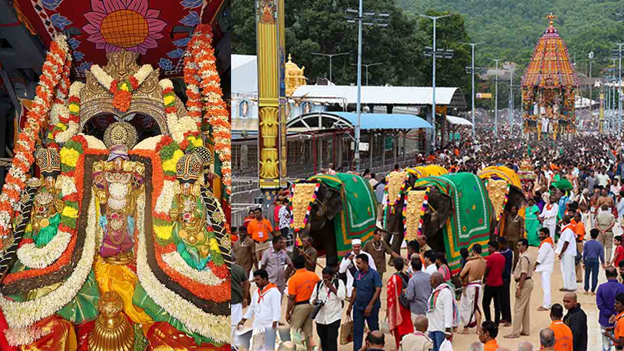Salakatla Brahmotsavam | తిరుమల గిరిపై వైభవంగా శ్రీవారి రథోత్సవం.. గోవిందనామస్మరణతో మారుమోగిన మాడ వీధులు