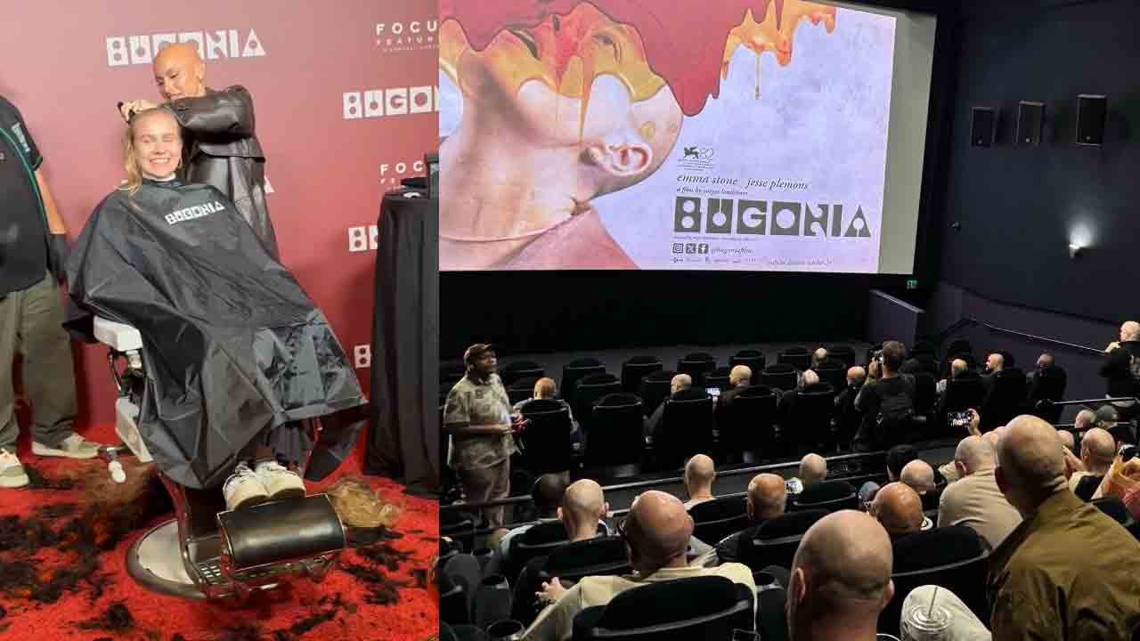 Bugonia | గుండు కొట్టించుకుంటే ఉచితంగా స్క్రీనింగ్.. హాలీవుడ్ సినిమా వినుత్న ప్ర‌చారం