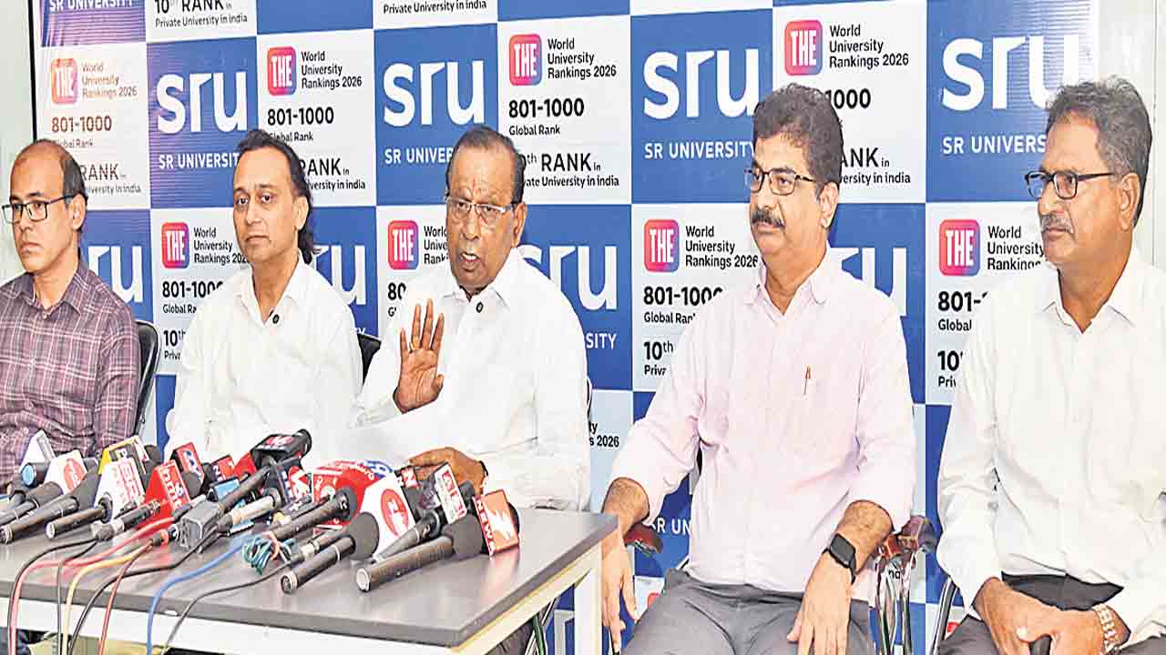 ఎస్సార్‌ యూనివర్సిటీకి ప్రపంచ స్థాయి గుర్తింపు.. వరల్డ్‌ ర్యాంకింగ్స్‌-2026లో చోటు
