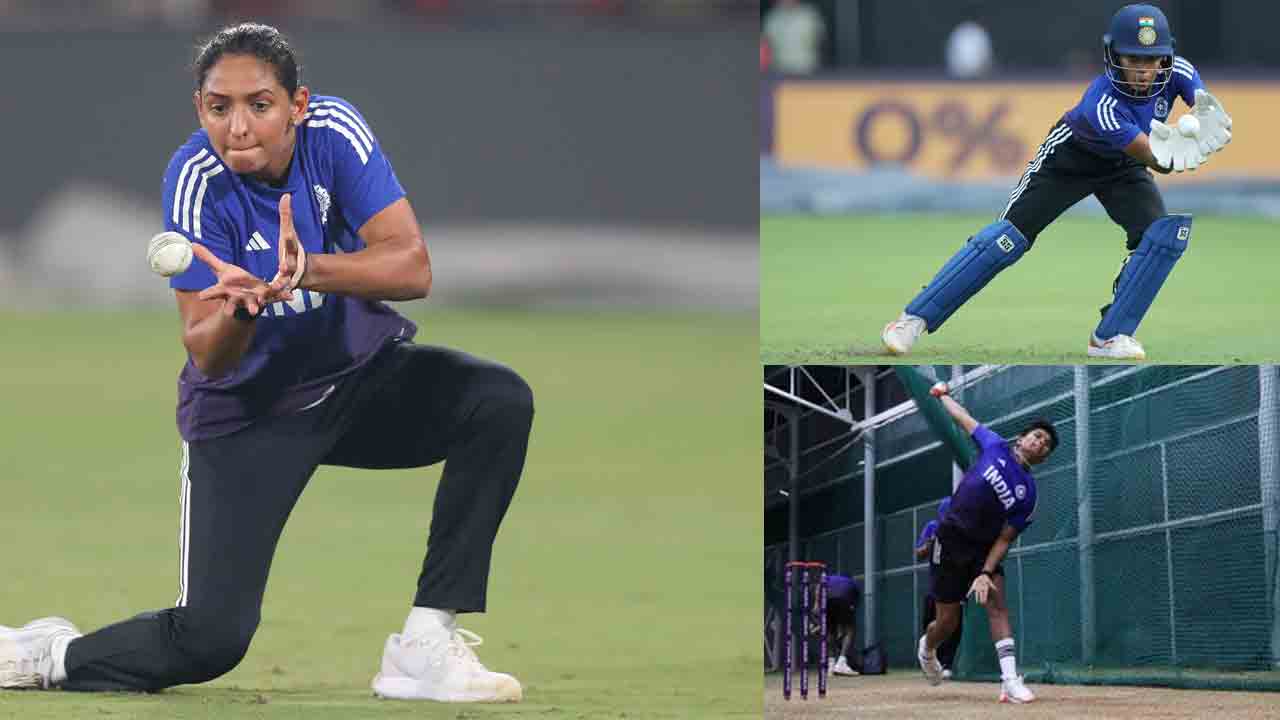 INDW VS ENGW | ఇంగ్లండ్‌తో రేపే బిగ్ ఫైట్.. టీమిండియా నెట్స్ సెషన్ వర్షార్పణం..!