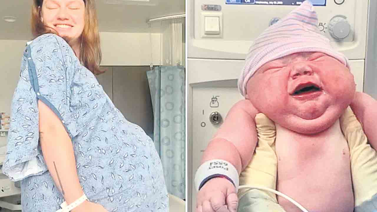 అమెరికాలో జంబో బేబీ జననం.. భారీ ఆకారంతో 5.8కిలోల బరువు