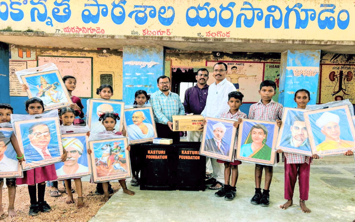 Kattangur : ‘క‌స్తూరి ఫౌండేషన్ సహకారం అభినందనీయం’