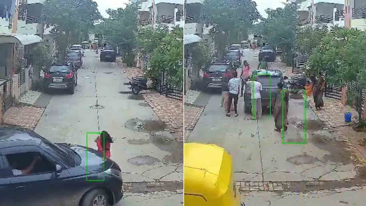 Watch: బాలిక పైనుంచి కారు నడిపిన మైనర్‌ బాలుడు.. ఆ తర్వాత ఏం జరిగిందంటే?