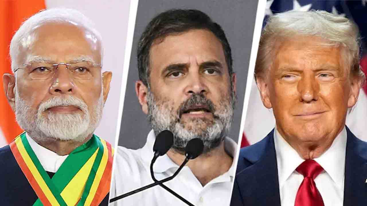 Rahul Gandhi | ట్రంప్‌కు మోదీ భయపడ్డారు : రాహుల్‌ గాంధీ