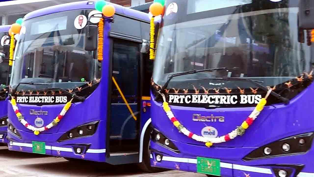 పుదుచ్చేరిలో ఒలెక్ట్రా బస్సులు