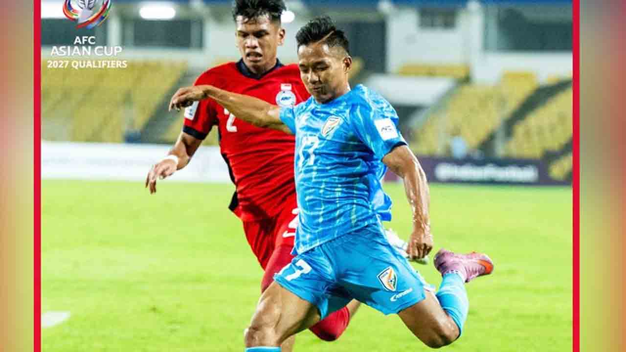 AFC Asia Cup Qualifiers  | బ్లూ టైగర్స్‌కు షాకిచ్చిన సింగపూర్.. ఆసియా కప్‌ ఆశలు గల్లంతు..!