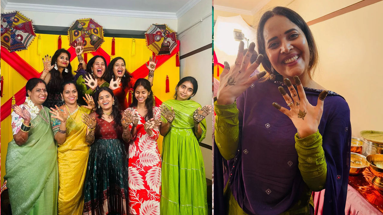 Anasuya | బంధువుల పెళ్లి వేడుకలో అనసూయ హంగామా.. నెట్టింట వైరల్ అవుతున్న ఫొటోలు
